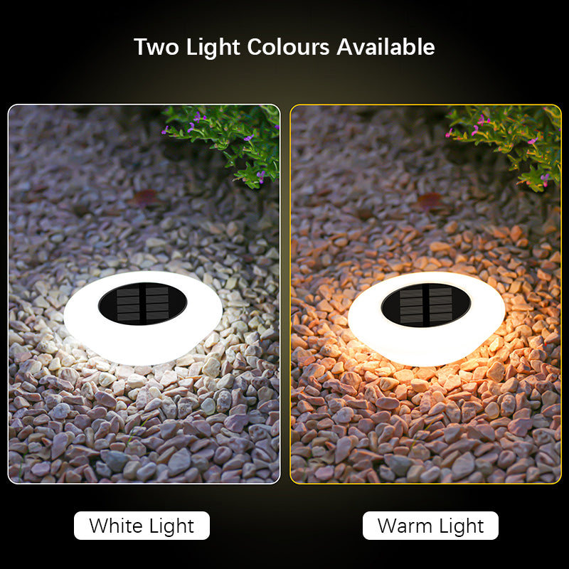 HaloGlow Solar Ground Lights – Waterproof LED Landscape Lighting