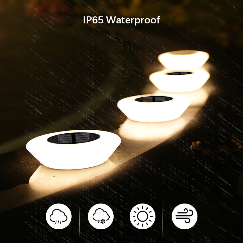 HaloGlow Solar Ground Lights – Waterproof LED Landscape Lighting