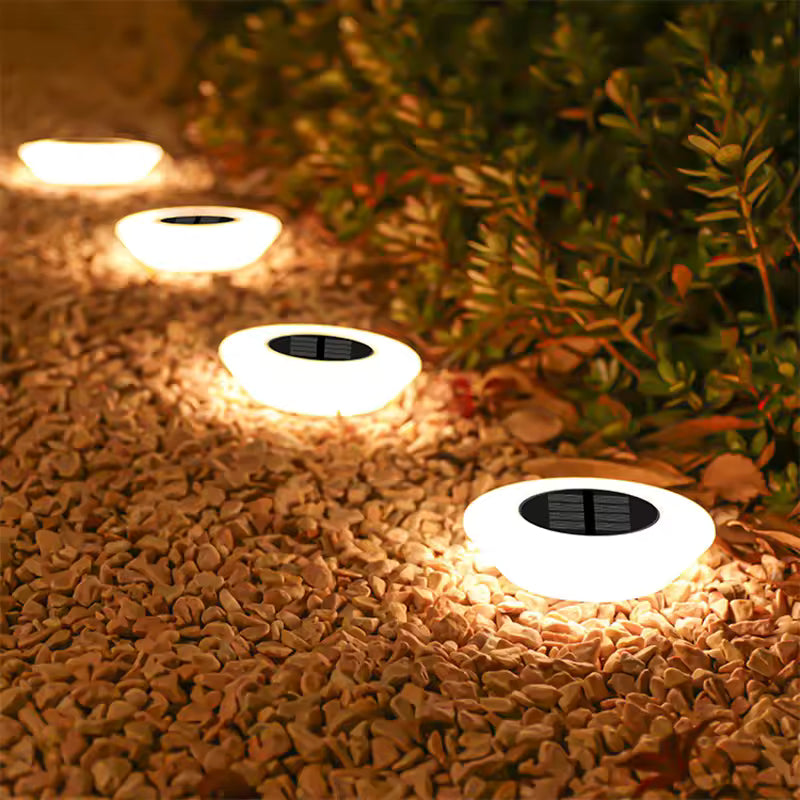 HaloGlow Solar Ground Lights – Waterproof LED Landscape Lighting
