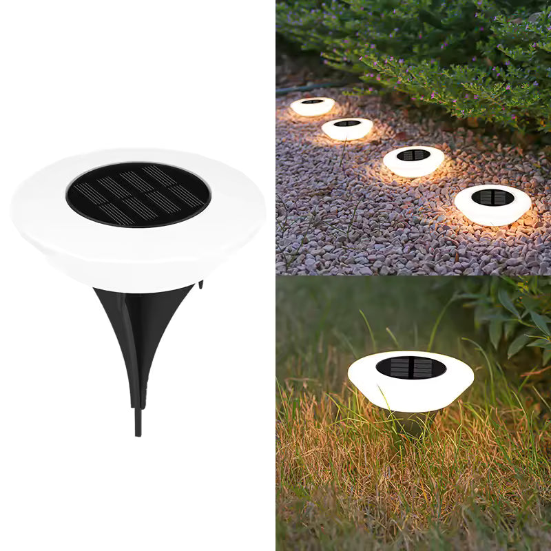 HaloGlow Solar Ground Lights – Waterproof LED Landscape Lighting